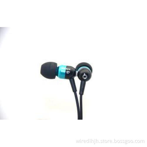 Wired Microphone Metal Earphone Mega Bass Light , Various C